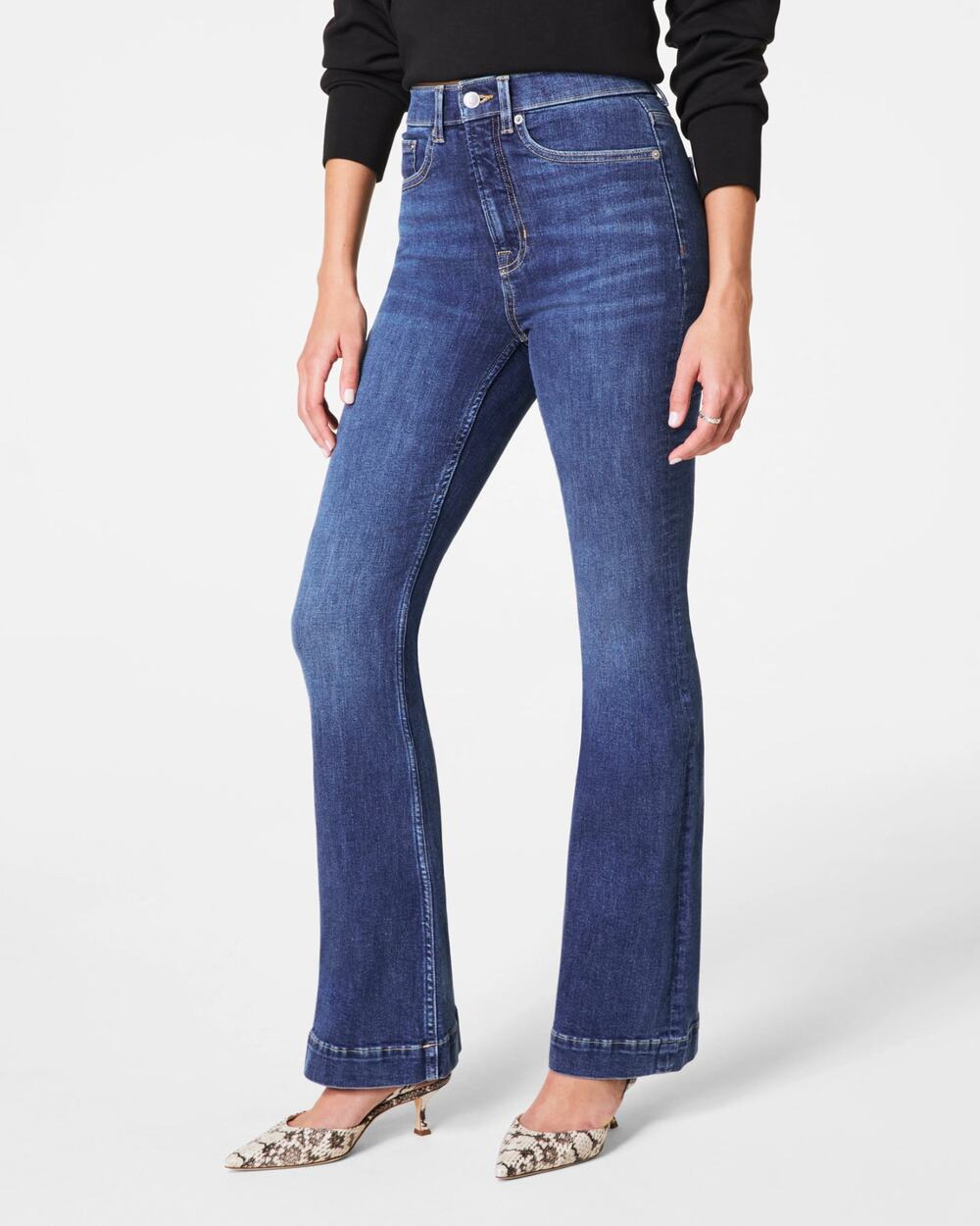 Spanx Sculpt ReDefine Flare Jeans Slimming Women's Sz 22